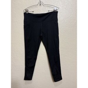 WoolX Size Medium Black Merino Wool Base Layer Leggings Travel Camping Hiking